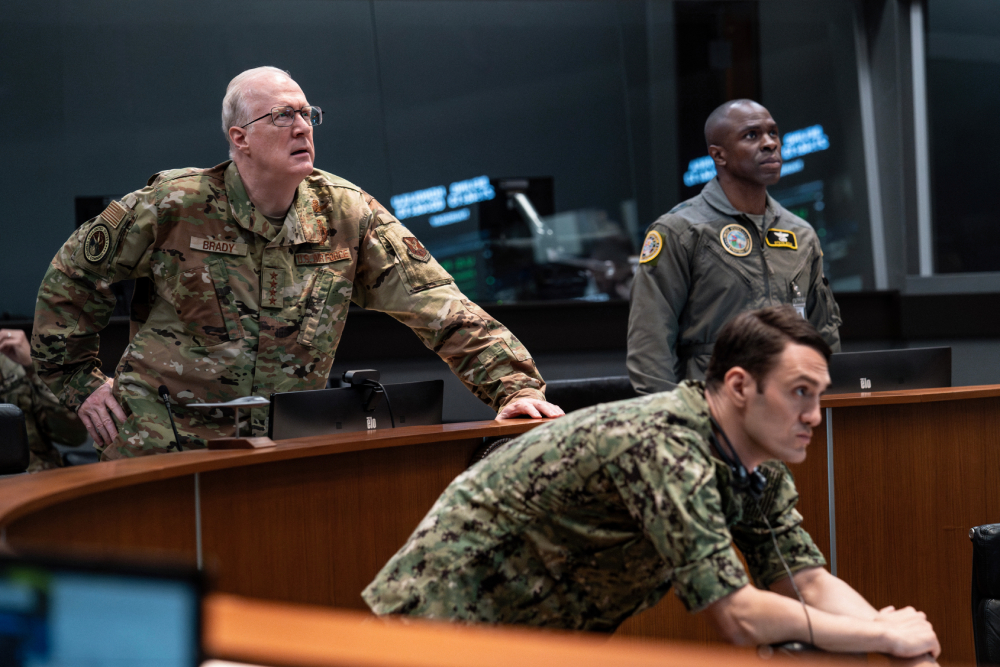 Kathryn Bigelow's new film, "A House of Dynamite," follows 18 minutes in the White House Situation Room in a race to determine who is responsible for a missile that has been launched at the United States, and how to respond. (Netflix/Eros Hoagland)