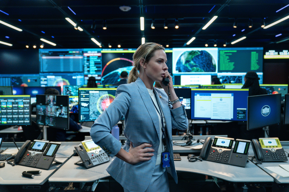 Rebecca Ferguson as Captain Olivia Walker. "A House of Dynamite" has been hailed by nuclear policy experts as "the most realistic depiction ever" of a nuclear crisis. (Netflix/Eros Hoagland)