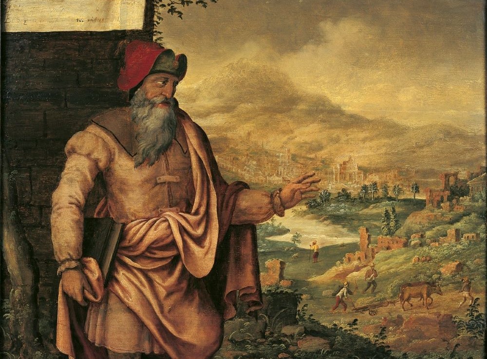 Artwork: "Prophet Isaiah predicts the return of the Jews from exile" by Maarten van Heemskerck