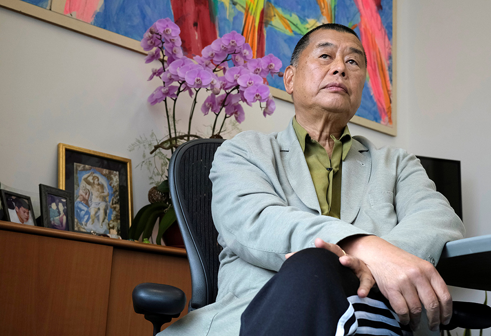 Jimmy Lai, a prominent Hong Kong Catholic, philanthropist and media mogul, is pictured in Hong Kong May 29, 2020. (OSV News/Reuters/Tyrone Siu)