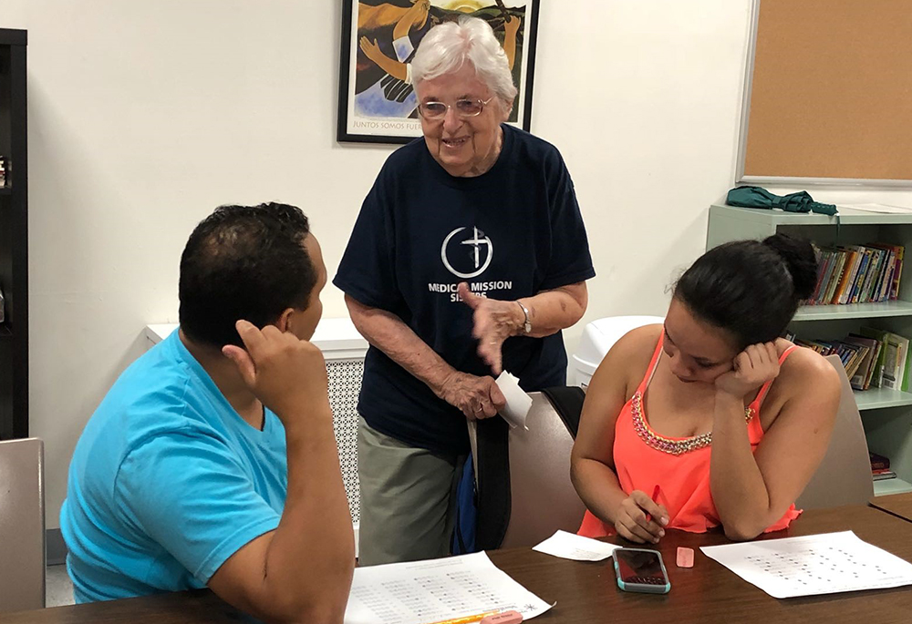 Sr. Barbara Ann Brigham teaches English as a second language in the Kensington neighborhood of Philadelphia. (Courtesy of Medical Mission Sisters)