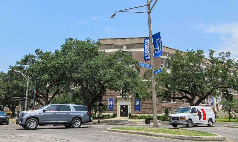 Jesuit High School of New Orleans is seen in August 2023. (Wikimedia Commons/Infrogmation of New Orleans)