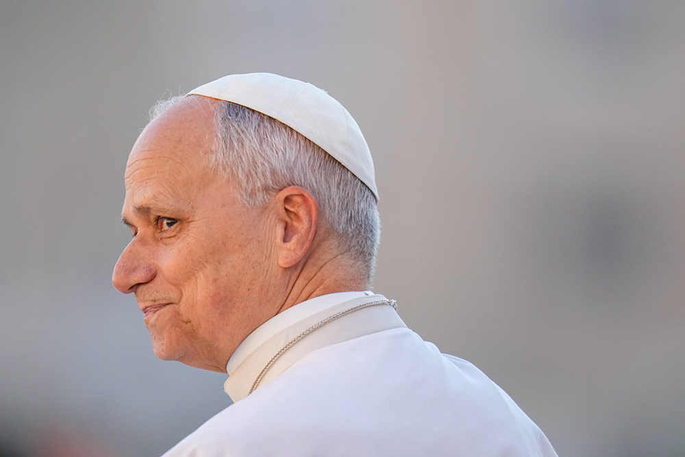 Pope Leo XIV arrives in St. Peter's Square at the Vatican for his weekly general audience Dec. 10, 2025. (AP/Andrew Medichini)
