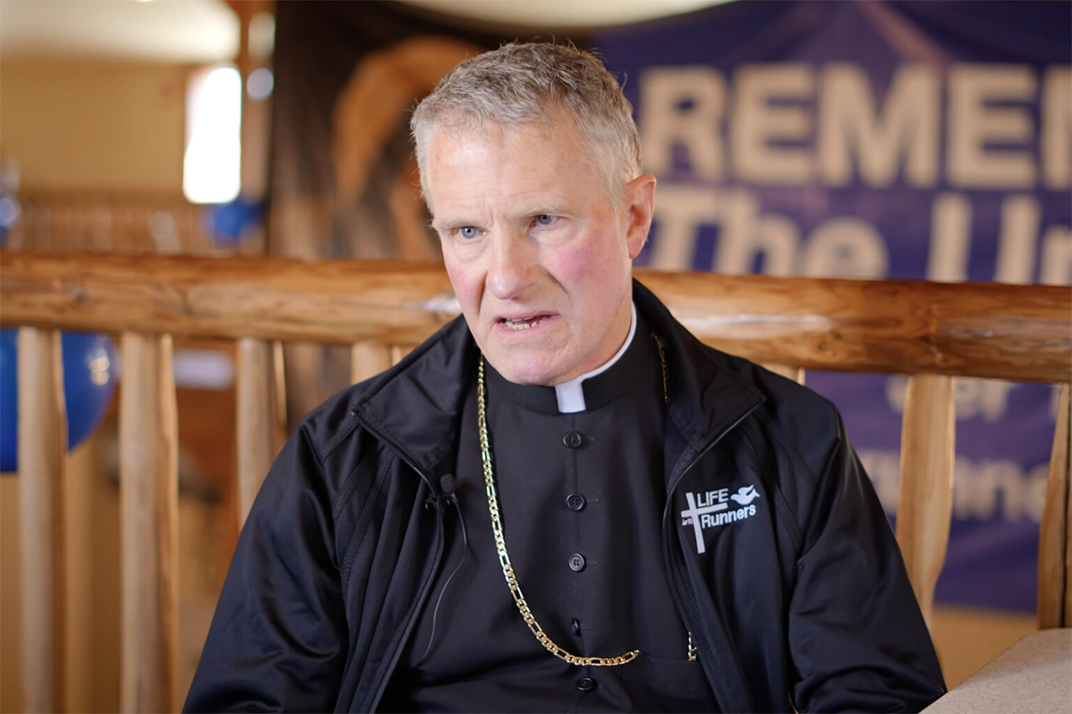 Archbishop Timothy Broglio in April 2025 (RNS screencap/Catholic Diocese of Lincoln/Corbin Hubbell)