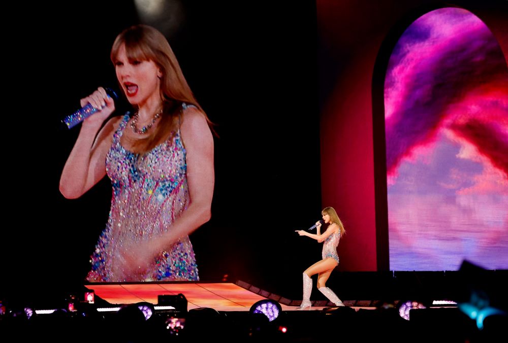 Singer Taylor Swift performs at her concert for the international "The Eras Tour" in Tokyo, Japan, Feb. 7, 2024. (OSV News/Reuters/Kim Kyung-Hoon)
