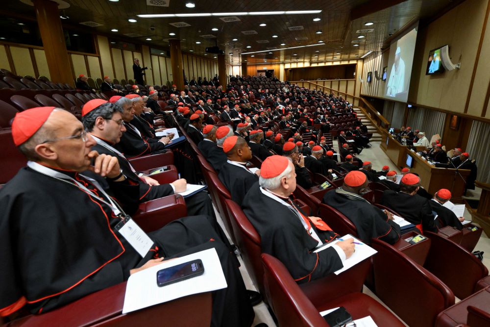 Cardinals from around the world attend a consistory with Pope Leo XIV at the Vatican Jan. 8, 2026. Of the  world's 245 cardinals, 170 participated, officials said. (OSV News /Vatican Media/Simone Risoluti)