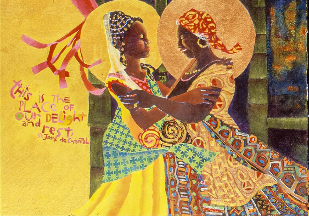 "The Windsock Visitation" by Oblate of St. Francis de Sales Br. Mickey McGrath, commissioned by the Sisters of the Visitation in Minneapolis (Mickey McGrath)