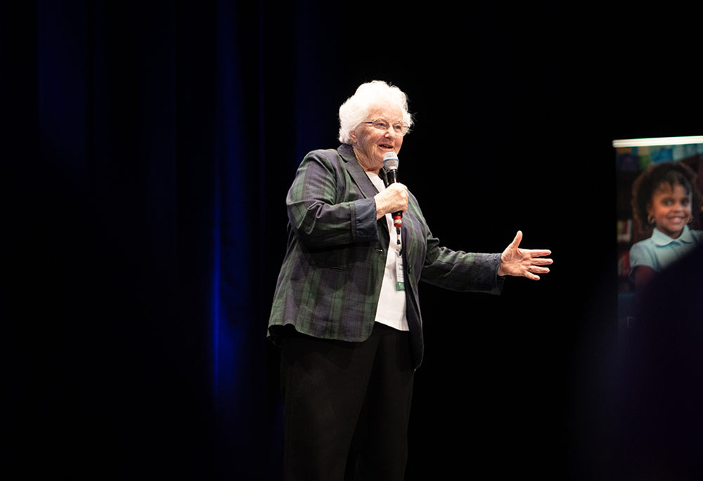 This undated photo shows Mercy Sr. Sheila Carney, who was honored Jan. 31, 2026, in Washington for her leadership, her formation of future generations, and lifelong commitment to dialogue. The Association of Catholic Colleges and Universities honored Carney, who has been a Mercy sister for 58 years. (Courtesy of Carlow University)