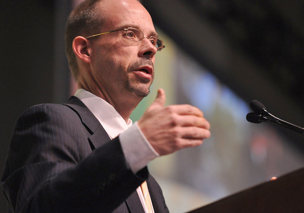 John L. Allen Jr., longtime Vaticanista and editor-in-chief of the Catholic publication Crux, died Jan. 22, 2026, at age 61. He is pictured in a 2009 file photo. (OSV News file/The Texas Catholic/Jenna Teter)
