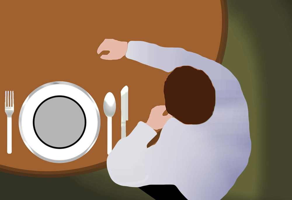 Fasting is one of the oldest Catholic traditions, and is honored by most faiths as a way that leads to spiritual enlightenment and discipline. (OSV News illustration/CNS file, Emily Thompson)