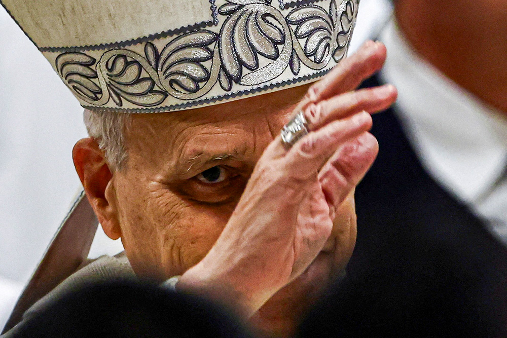 Pope Leo XIV blesses the faithful following a Mass marking the feast of the Presentation of the Lord and the Vatican celebration of the 30th World Day for Consecrated Life in St. Peter's Basilica at the Vatican Feb. 2, 2026. (OSV News/Reuters/Vincenzo Livieri)