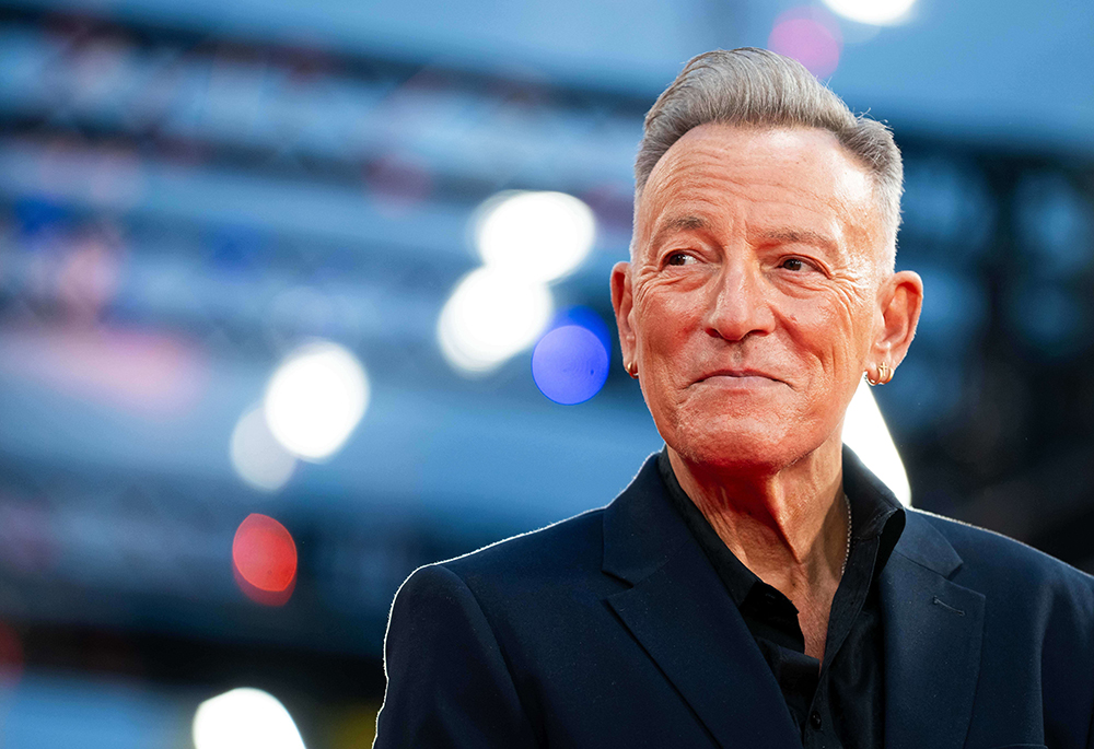 Bruce Springsteen poses for photographers upon arrival at the premiere of the film "Springsteen: Deliver Me From Nowhere" during the London film festival in London, Oct. 15, 2025. His single "Streets of Minneapolis" released Jan. 28, 2026. (AP/Invision/Scott A Garfitt)