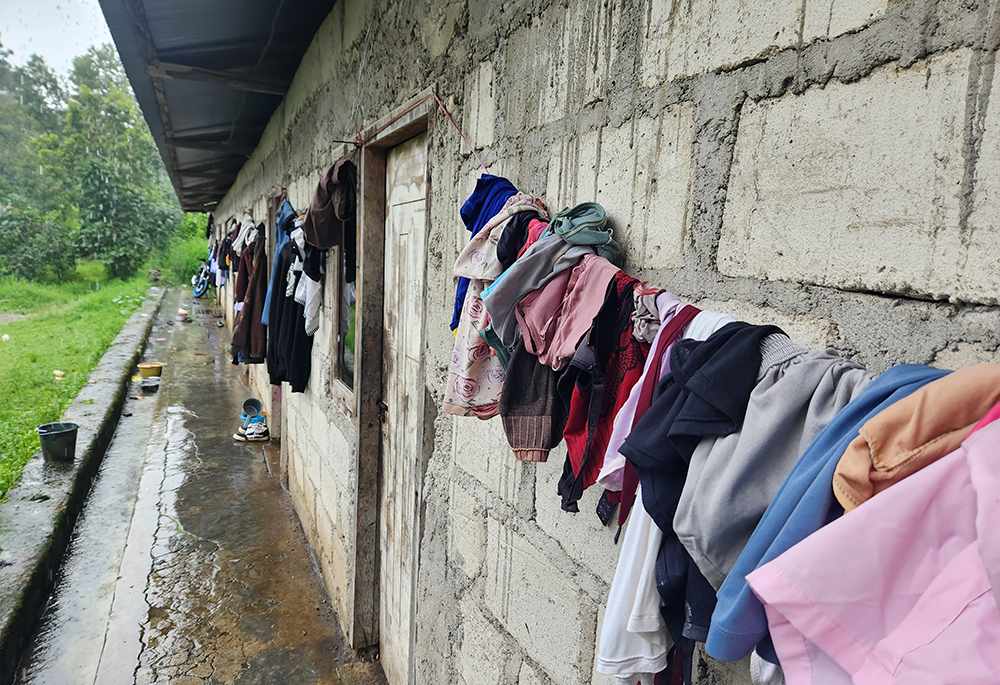 Blocks of rented housing occupied by students are pictured in the city of Ruteng on the Indonesian island of Flores. (GSR photo/Chris Herlinger)
