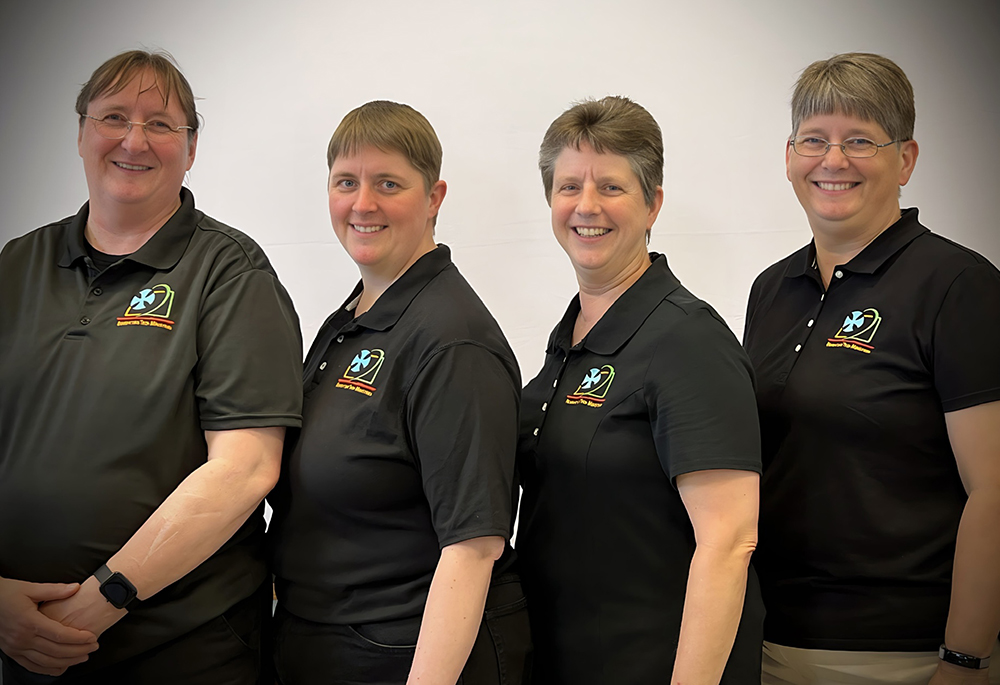 Benedictine Tech Ministries team members include, from left, Sr. Raphaela Cady, Sr. Tamra Thomas, Sr. Michelle Sinkhorn and Sr. Stefanie Macdonald. (Courtesy of Benedictine Tech Ministries)
