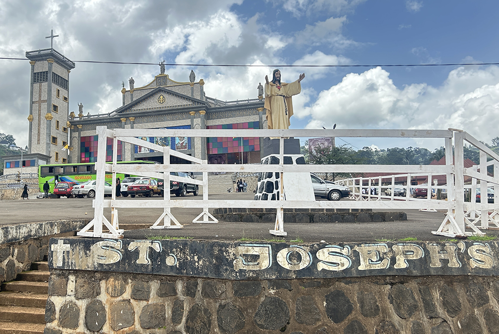St. Joseph’s Cathedral in Bamenda, Cameroon, where Pope Leo XIV addressed thousands during his visit, continues to draw reflection one year into his papacy. (GSR photo/Doreen Ajiambo)