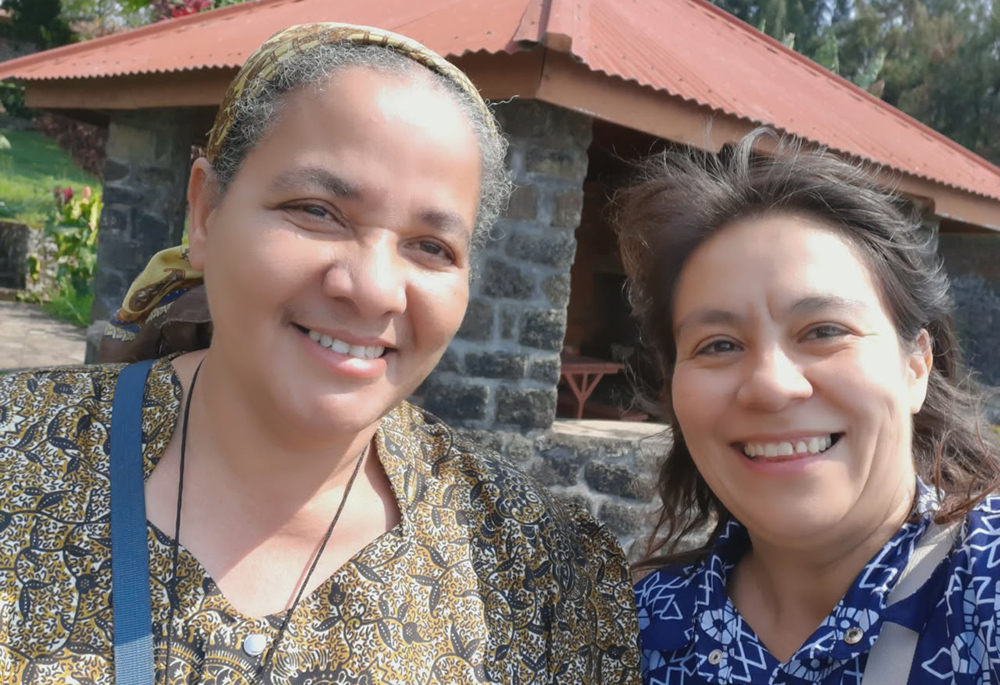 Nadine Tibia, left, and Lourdes López Munguía, right, are pictured in Goma, Democratic Republic of Congo, on Oct. 5, 2020. (Courtesy of Lourdes López Munguía)