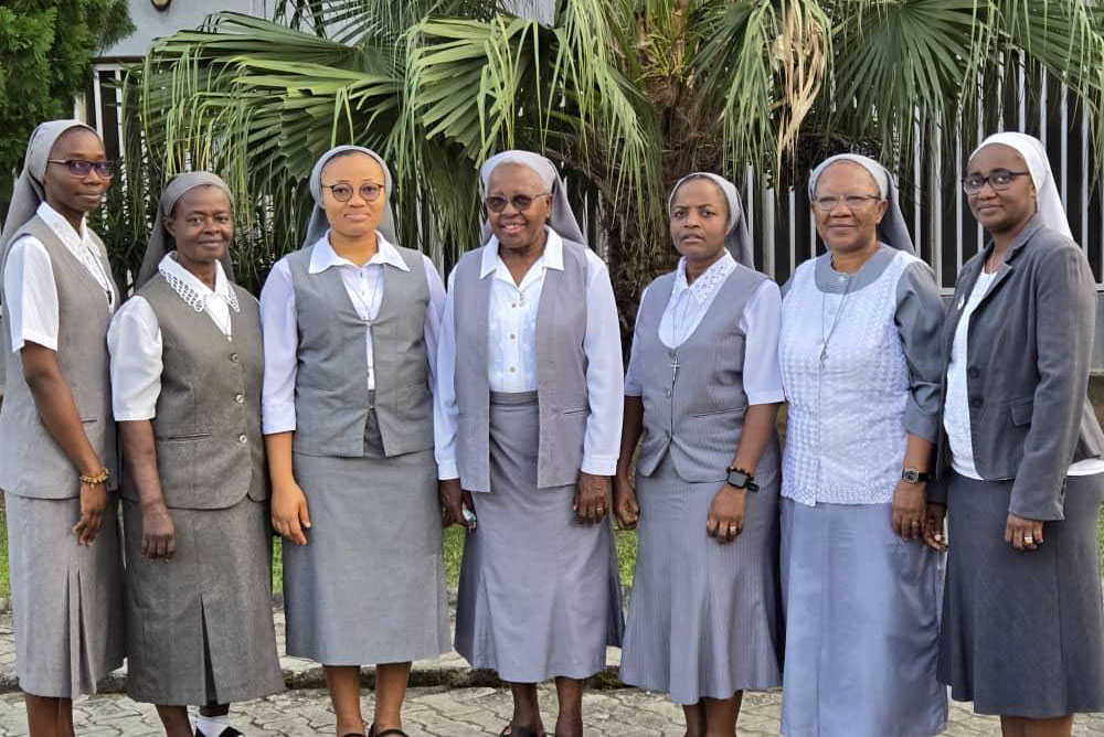 Sr. Gladys Dimaku, right, and other sisters who work at the St. Teresa Clinic, formerly called the Community Health Project, in Lagos, Nigeria (Courtesy of Gladys Dimaku)