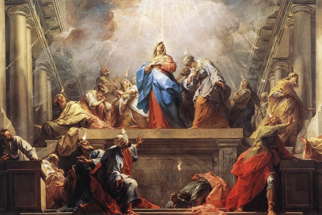 Pentecostés, óleo de Jean Restout, 1732. (Foto: Wikimedia Commons)
