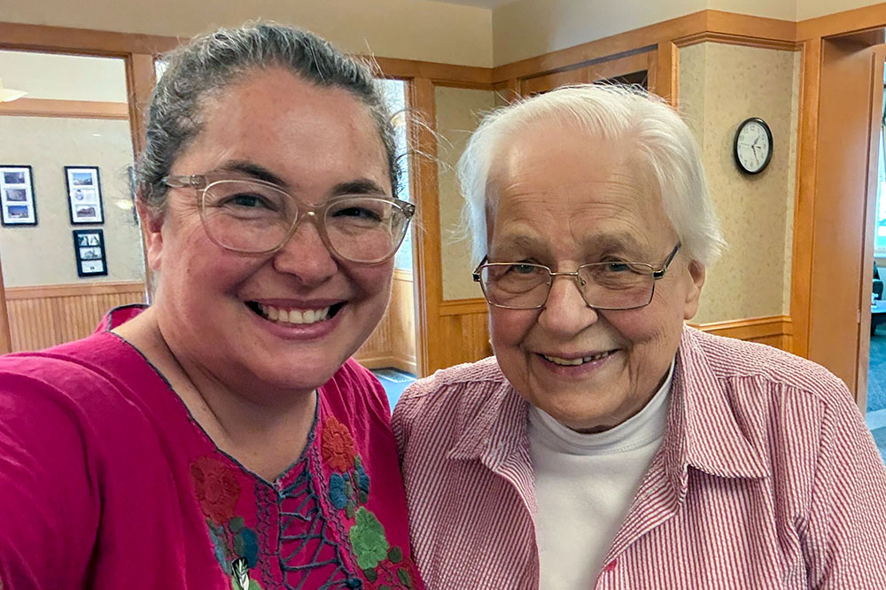 Dominican Srs. Ana Gonzalez and Dominic Savio Estorge at the motherhouse of the Dominican Sisters of Peace in Columbus, Ohio, in June 2026 (Courtesy of Ana Gonzalez)