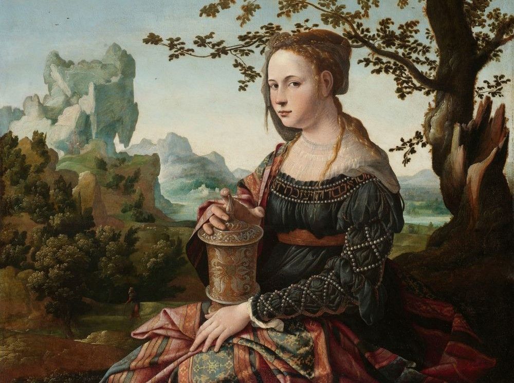 "Mary Magdalene," circa 1530, by Jan van Scorel (Artvee)