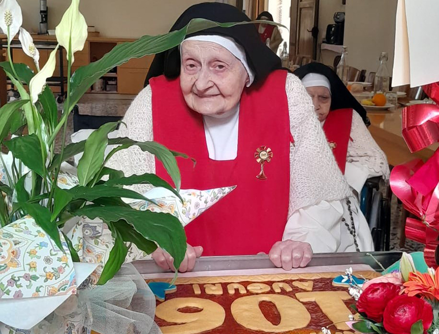 Sister Anna Maria of the Sacred Heart celebrated her 106th birthday March 14, 2026. (Courtesy of Perpetual Adorers of the Most Blessed Sacrament)