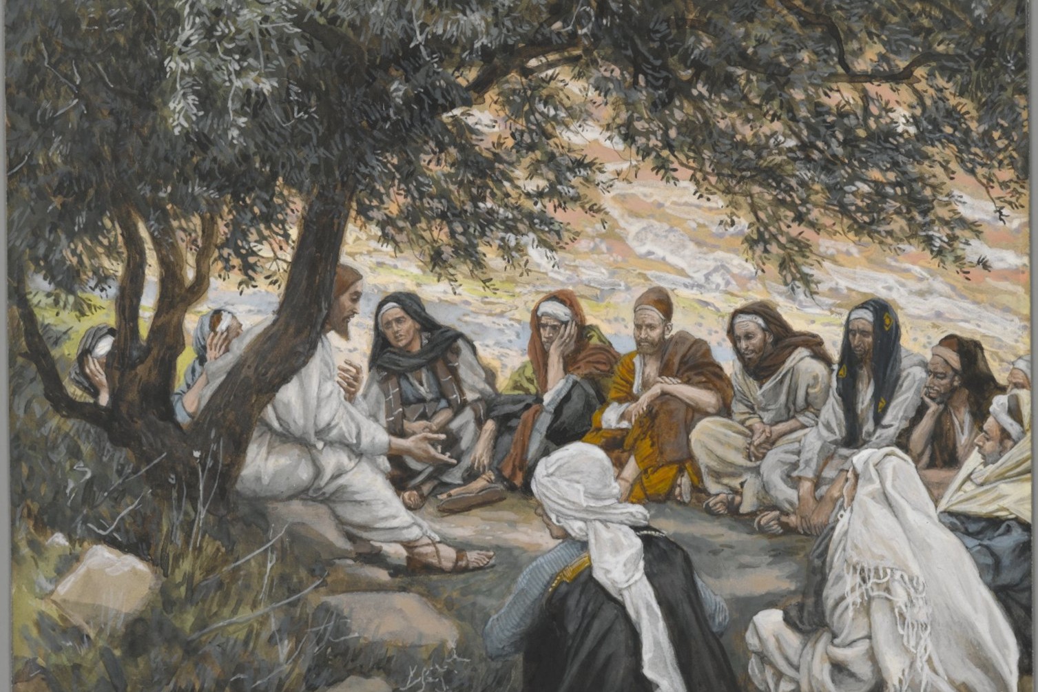 La exhortación de los apóstoles, acuarela de James Tissot, entre 1886 y 1894. (Foto: Wikimedia Commons)