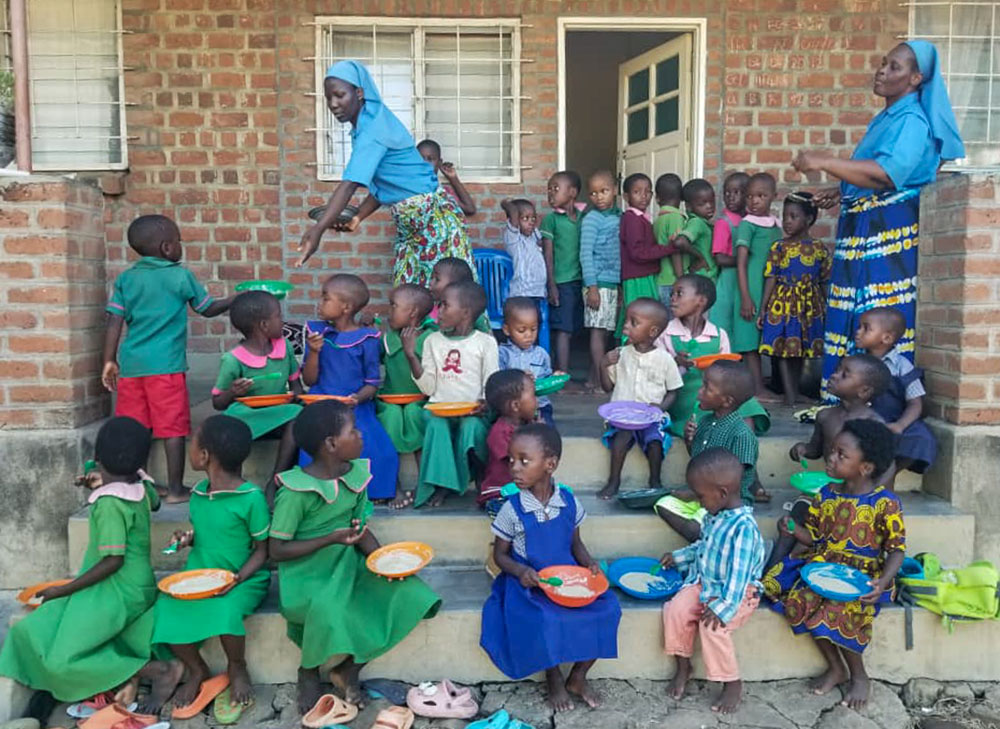 The Presentation of the Blessed Virgin Mary Sisters' convent shares food and resources for poor and marginalized families in Dedza, Malawi. (Courtesy of Jacinta Chiwayu)