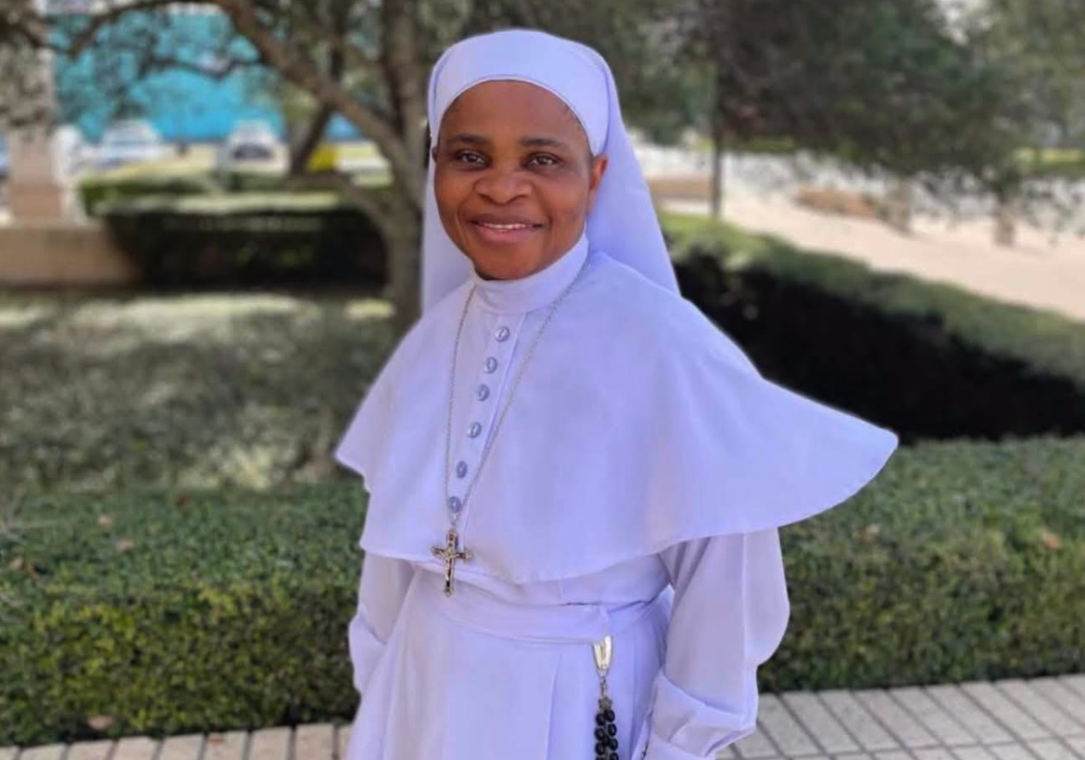 Screengrab of a photo of Sr. Letty Ugboaja, posted on the Our Lady of Sorrows Church Facebook page (GSR/Facebook/Our Lady of Sorrows Church)