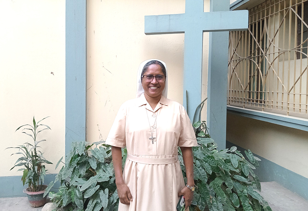 Sr. Shuly Rozario poses for a photo at the Missionary Sisters of the Immaculate Provincial House in Dhaka, Bangladesh, on March 26, 2026. (Sumon Corraya)