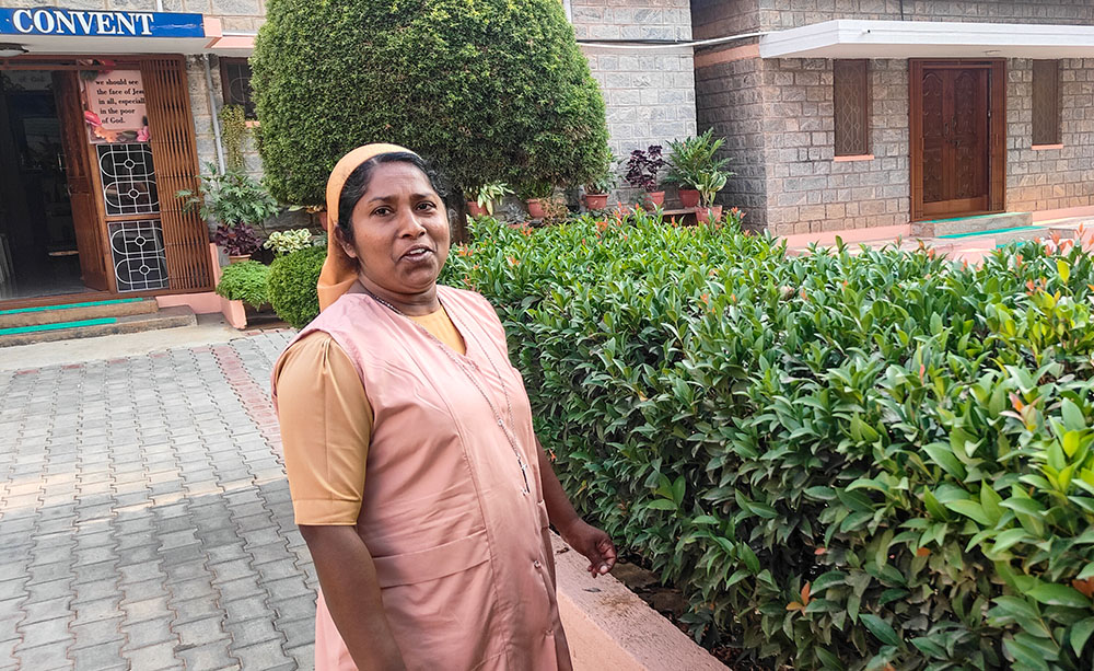 Dinasevanasabha Sister Ashly, the administrator of Infant Jesus Children's Home, at her congregation's convent in Bengaluru, southern India (Thomas Scaria)