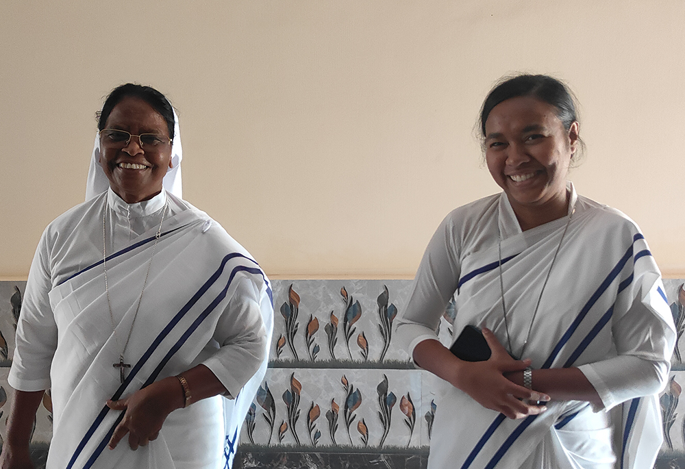 Daughters of St. Anne, Ranchi, Sr. Cicilia Bara, superior of the congregation's motherhouse in Ranchi, capital of the eastern Indian state of Jharkhand, poses with Sr. Rose Kongari. (Thomas Scaria)