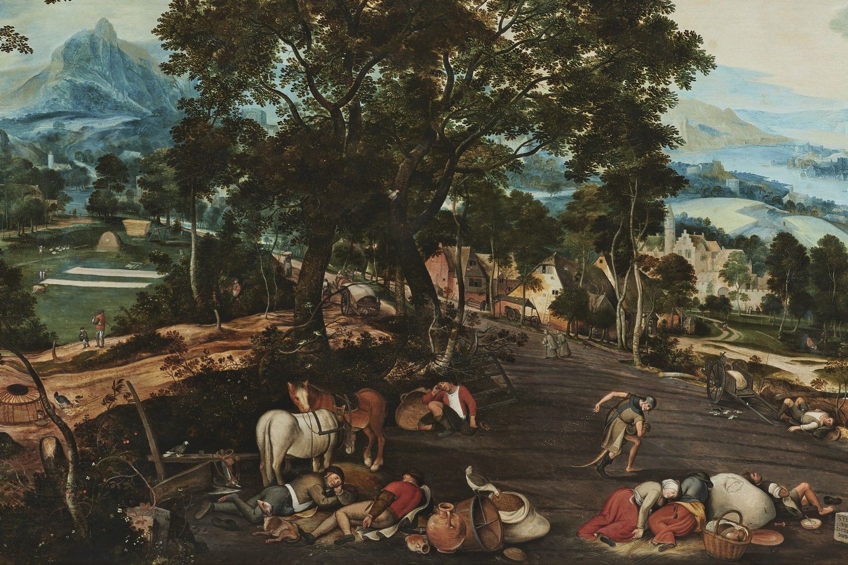 Paisaje con Satanás sembrando cizaña, óleo sobre tabla de Pieter Balten, 1570. (Foto: Wikimedia Commons/obra de dominio público)