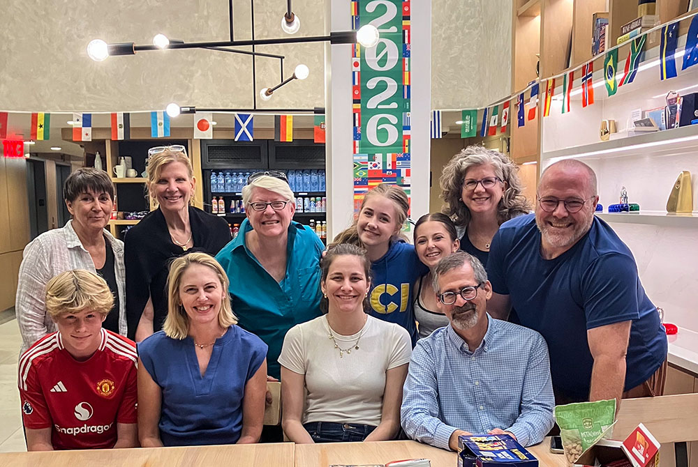 Beth Blissman, the Loretto Community's representative at the United Nations, third from left, back row, helped organize an 11-member intergenerational delegation during the recent meetings of the U.N.'s High-Level Political Forum on Sustainable Development in New York. (Courtesy of Loretto Community.)