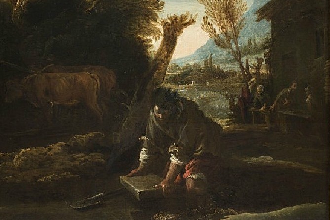 Parábola del tesoro escondido, óleo sobre lienzo de Domenico Fetti, ca. 1618-1622. (Foto: Wikimedia Commons/obra de dominio público)
