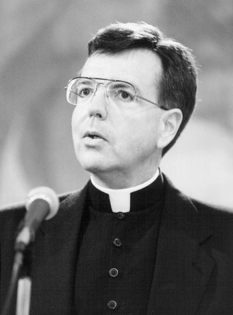 Msgr. Allen H. Vigneron, then-rector and president of Sacred Heart Major Seminary in Detroit, was named auxiliary bishop of Detroit June 12, 1996. (CNS/Douglas Susalla)