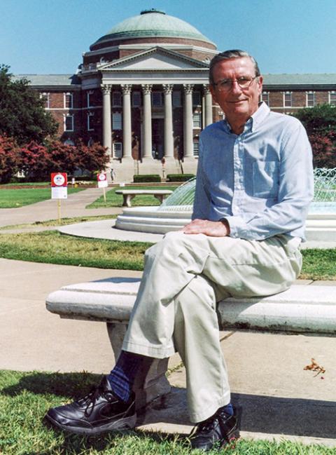 Fr. Charles Curran at Southern Methodist University in Dallas in 2000 (CNS/Texas Catholic/Robert Bunch)