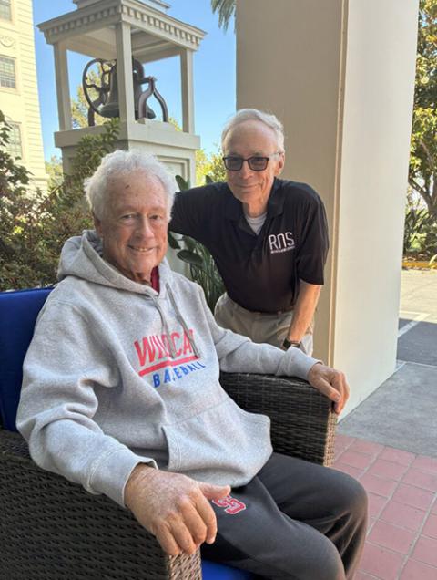 Edward, left, and Thomas Reese at Sacred Heart Jesuit Center in Los Gatos, Calif., 2025 (RNS/Adria Renke)