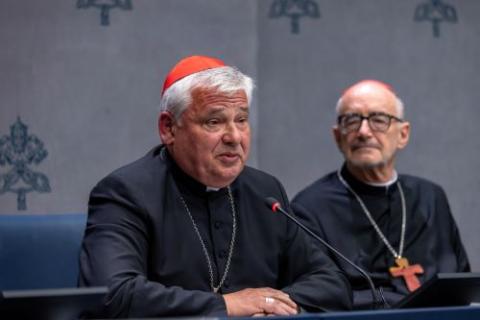 Cardinal Konrad Krajewski and Cardinal Michael Czerny 