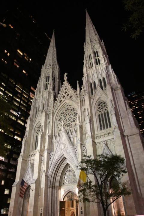 Exterior of St. Patrick's Cathedral in New York