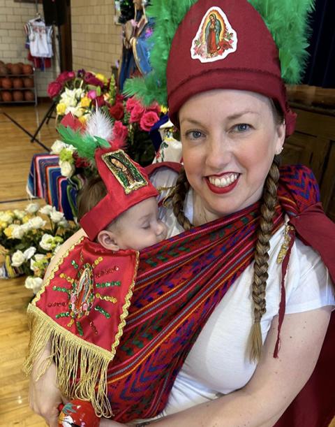 The author and her daughter celebrate Our Lady of Guadalupe in 2024. (Courtesy of Marissa Flores Madden)
