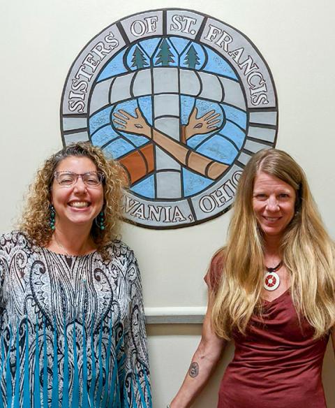 Mechelle Zarou, left, chief people and culture officer for the Sylvania Franciscans, and Jeni Belt, chief operating officer for the congregation (Courtesy of the Sylvania Franciscans)