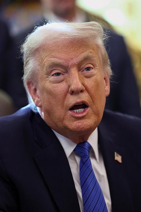 U.S. President Donald Trump speaks in the Oval Office at the White House in Washington Jan. 30, 2026. (OSV News/Reuters/Kevin Lamarque)