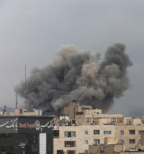 Smoke rises following an explosion in Tehran, Iran, March 2, 2026, following the Israeli and U.S. strikes on Iran and the killing of Iran's Supreme Leader Ayatollah Ali Khamenei Feb. 28. (OSV News/WANA via Reuters/Majid Asgaripour)