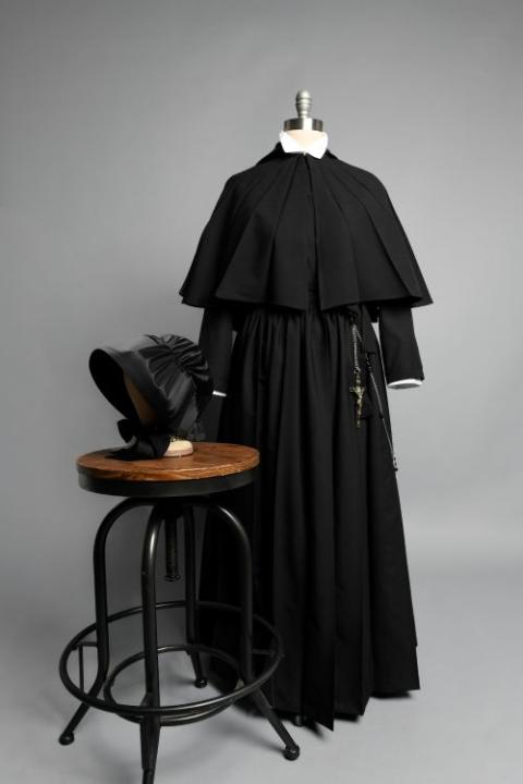 This undated photo shows a replica of a habit the Sisters of Charity of New York wore in the 1950s as recreated by Darrin Pufall Purdy, theater professor at Boise State University in Idaho. (Courtesy of Darrin Pufall Purdy/Jonathan Collins Photography)