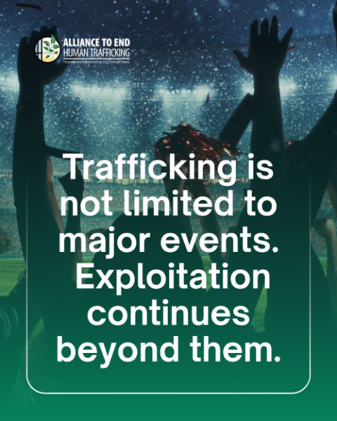 A graphic created by the Alliance to End Human Trafficking to create awareness of the issue during the FIFA World Cup (Courtesy of Alliance to End Human Trafficking)