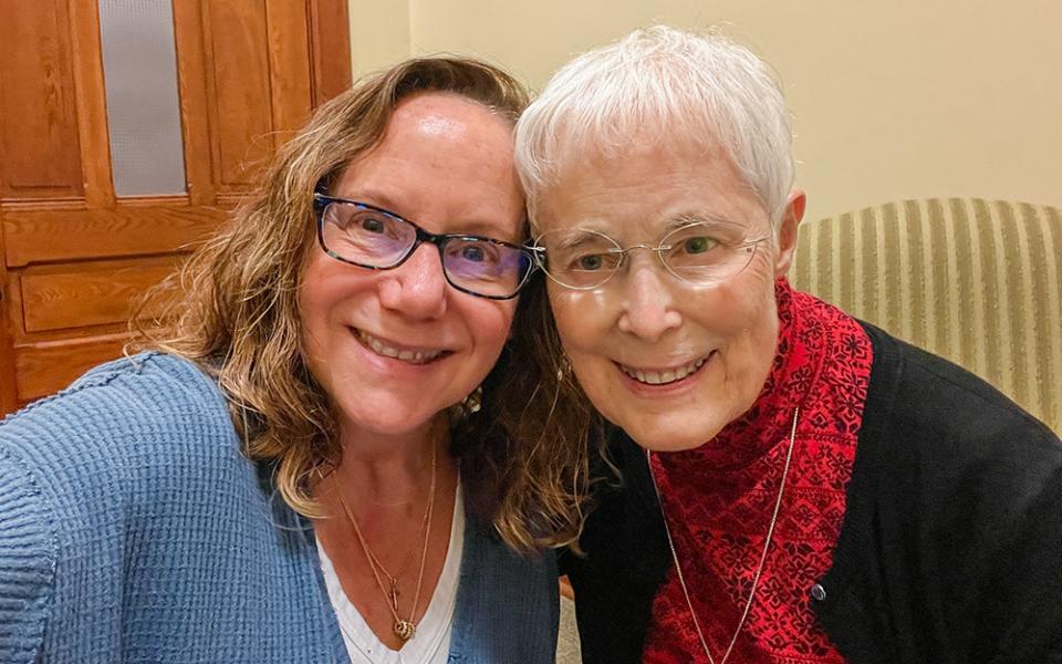 Christine Turo-Shields with Providence Sr. Connie Kramer (Christine Turo-Shields)