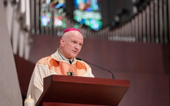 Archbishop Edward Weisenburger delivers his first homily during his installation Mass at the Cathedral of the Most Blessed Sacrament in Detroit March 18, 2025. (OSV News/Detroit Catholic/Tim Fuller)