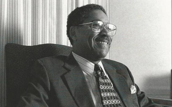 Then-U.S. Rep William Lacy “Bill” Clay Sr. sitting in a chair facing right in an undated photo.