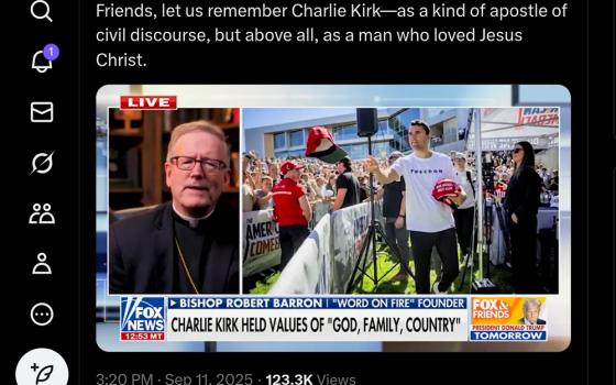 Bishop Robert Barron of Winona-Rochester, Minnesota, praised the late controversial influencer Charlie Kirk as an "apostle of civil discourse." (Black Catholic Messenger/X)