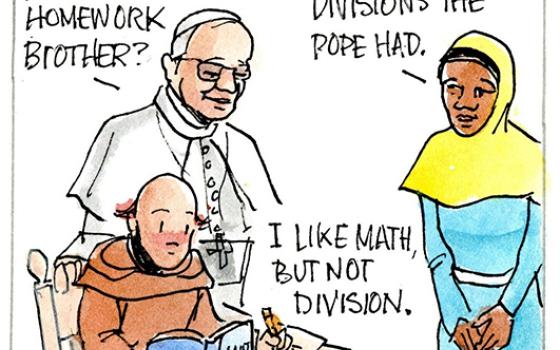 The Leo Chronicles: Brother Leo has homework. He likes math but not division.